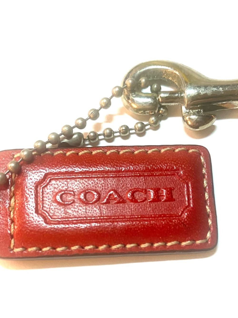 COACH Replacement Purse Wallet STRAP with TAG - red - Picture 2 of 8